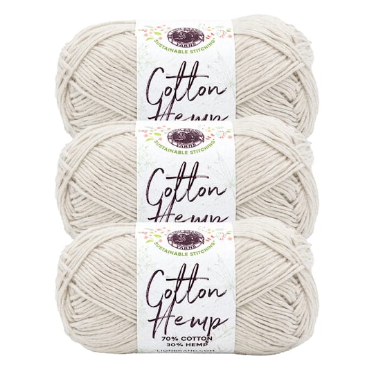 3 Pack Lion Brand® Cotton Hemp Yarn